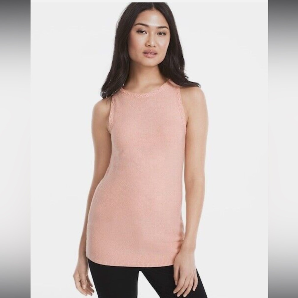White House Black Market Sleeveless Knit Sweater Tank - Picture 1 of 6